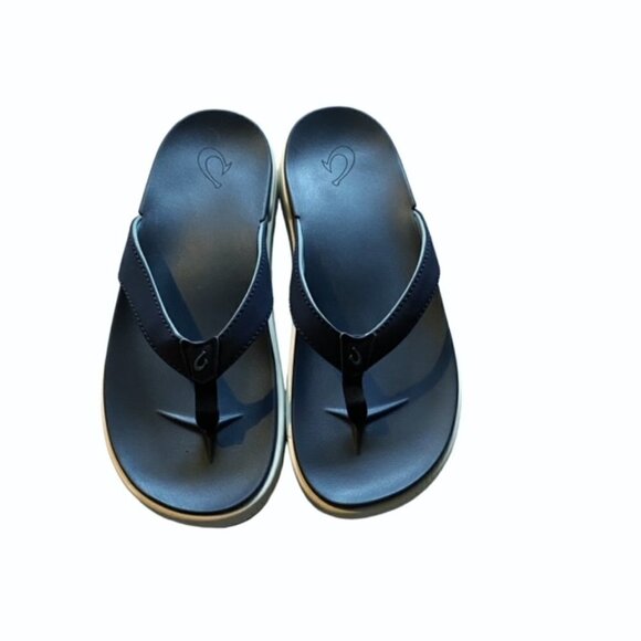 Olukai Nu'A Pi'O Navy Thong Sandal 6 - Picture 1 of 6